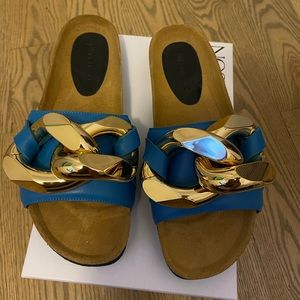 NWT JW Anderson Chain Sandals in sz 40